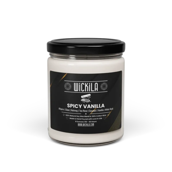 SPICY VANILLA SCENTED CANDLE